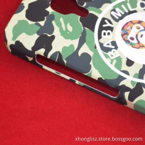 Army green stickers PC phone case for Samsung S4